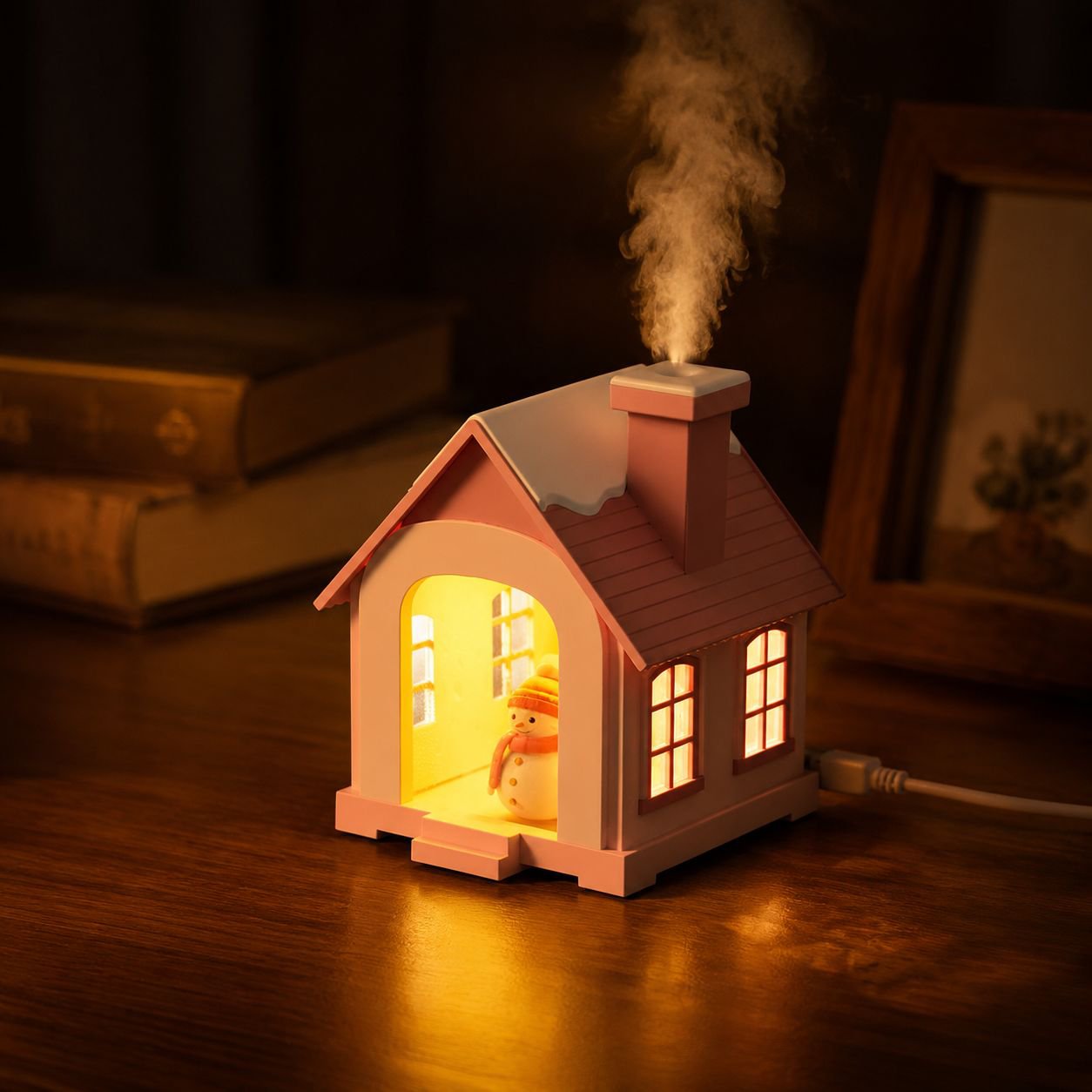 USB Desktop Humidifier with Colorful Ambient Light for Office