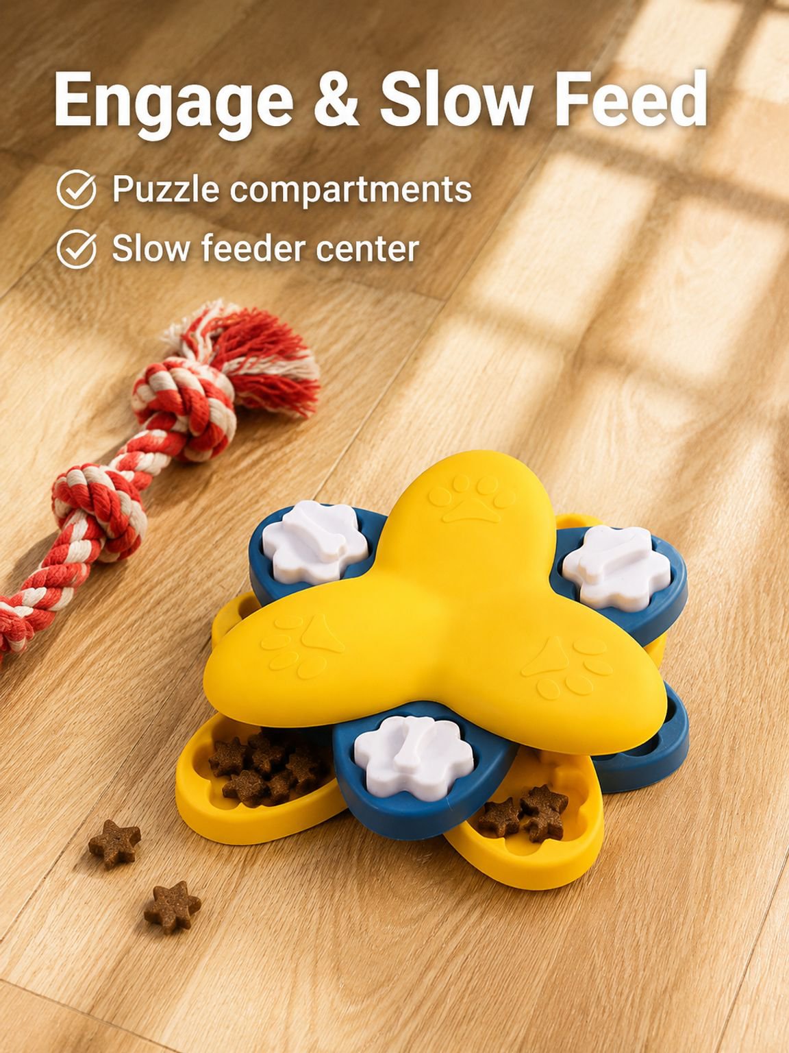 Pet Educational Slow-Feeding Bowl