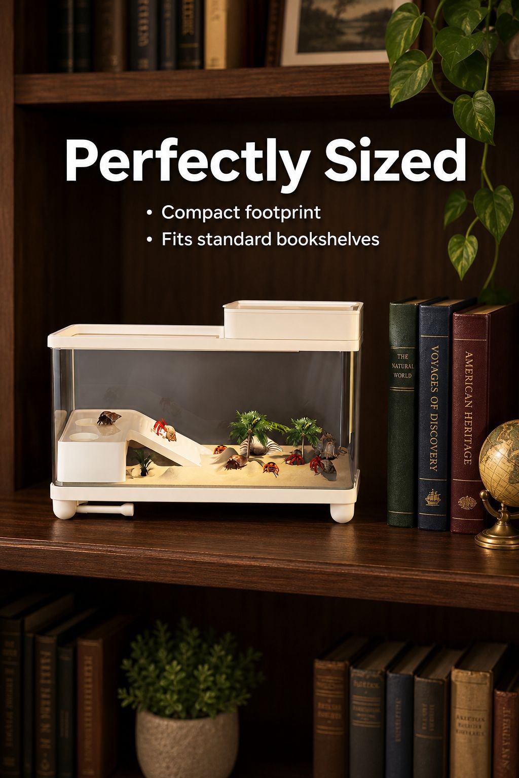 Premium villa style turtle home with accessories