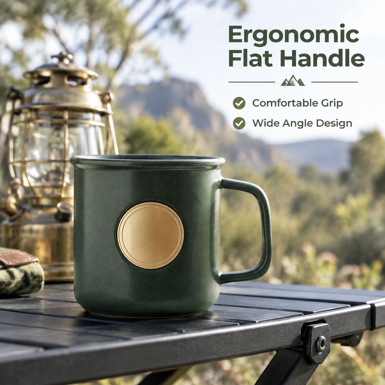 Household Enamel Ceramic Straight Mug