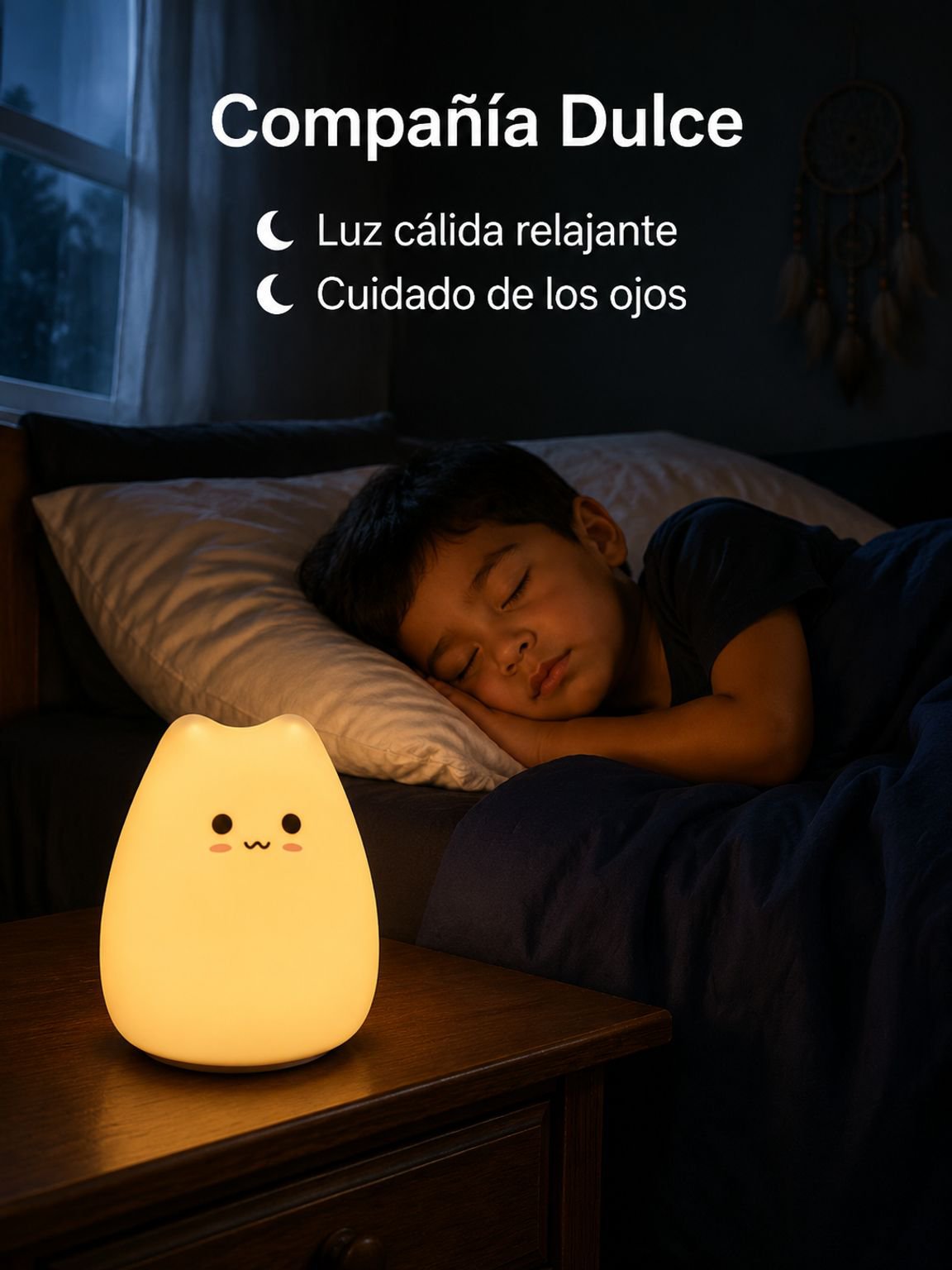 Lámpara de noche de silicona con forma de caricatura , lámpara de mesa para niños
