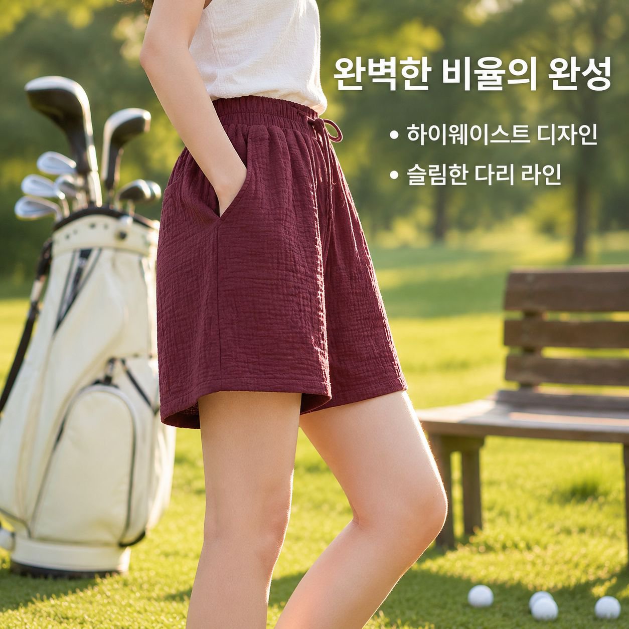 봄/여름 신상품: 문학적 스타일의 루즈핏 슬림핏 반바지 (면과 린넨 혼방)