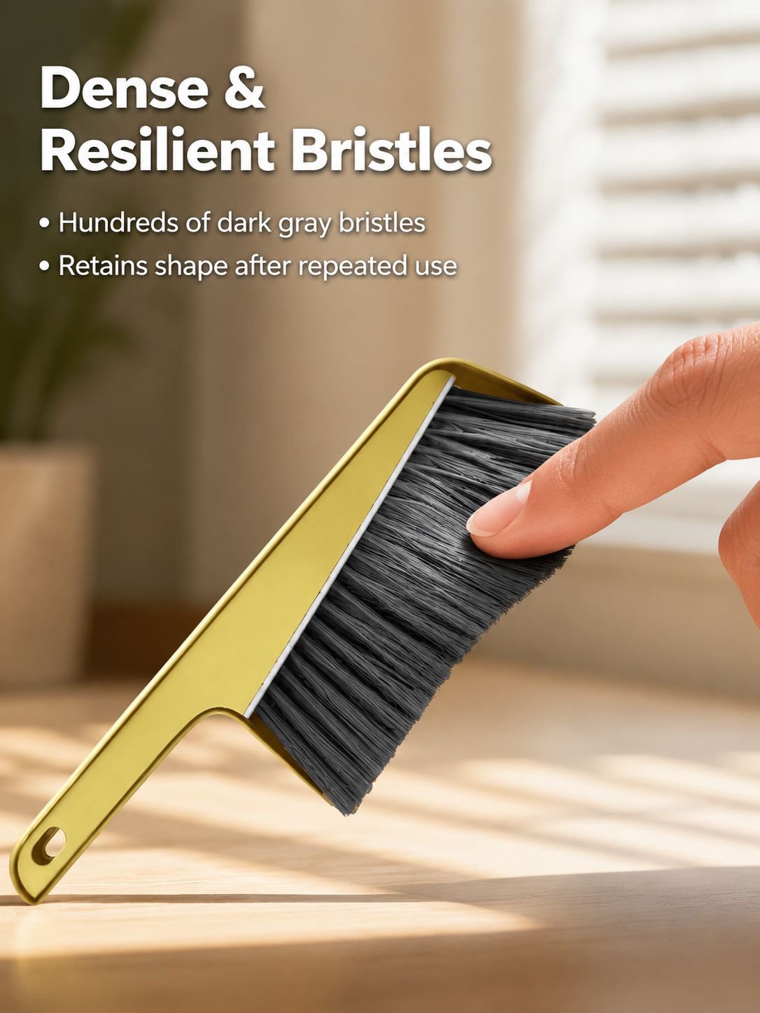 Multi functional perforated dust removal brush