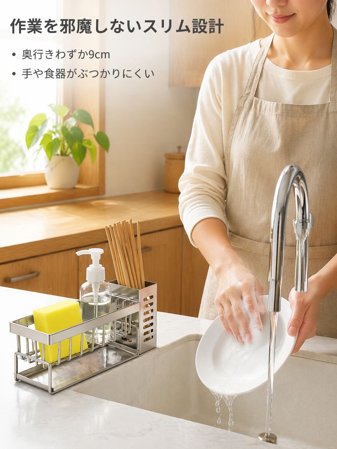 蛇口シンクスポンジ布かご
