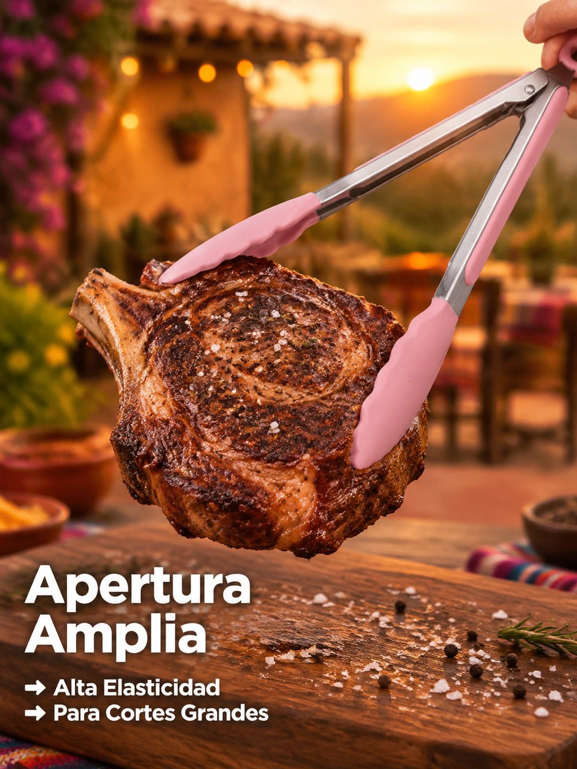 Pinzas para barbacoa de acero inoxidable