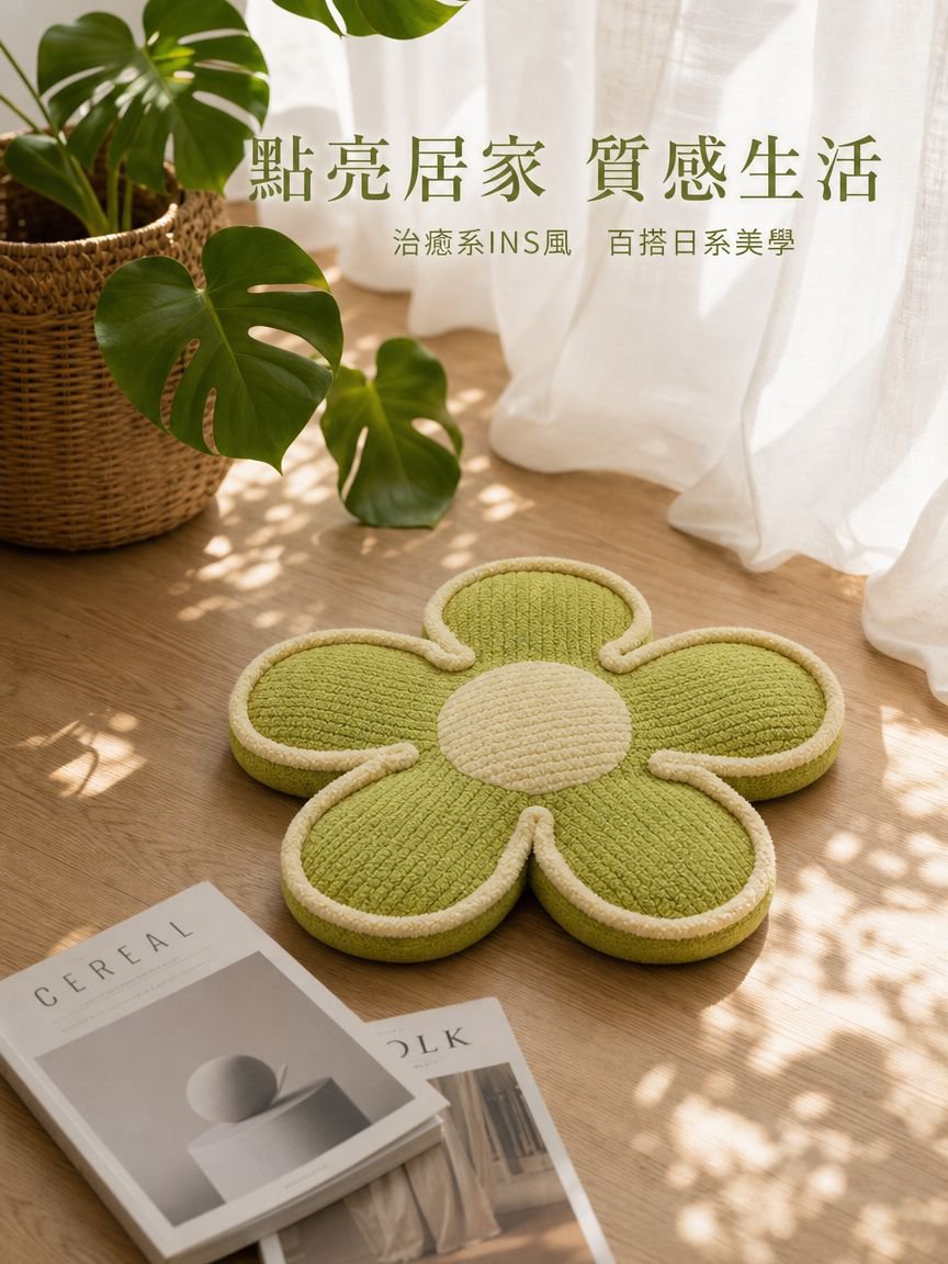 創意花型沙發坐墊