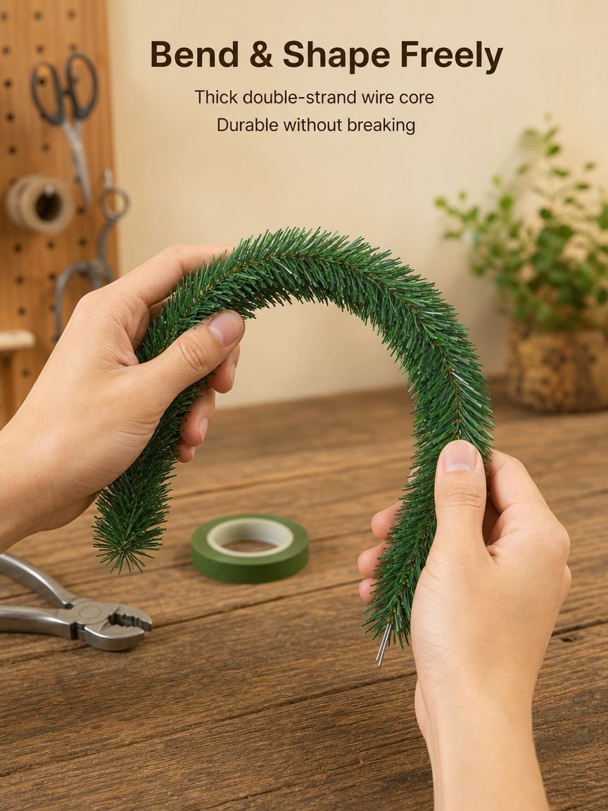 Christmas rattan decorations