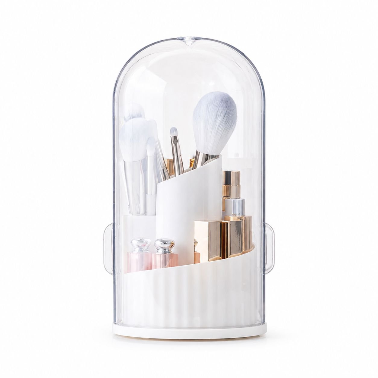 360-Degree Rotatable Multifunctional Makeup Brush Organizer