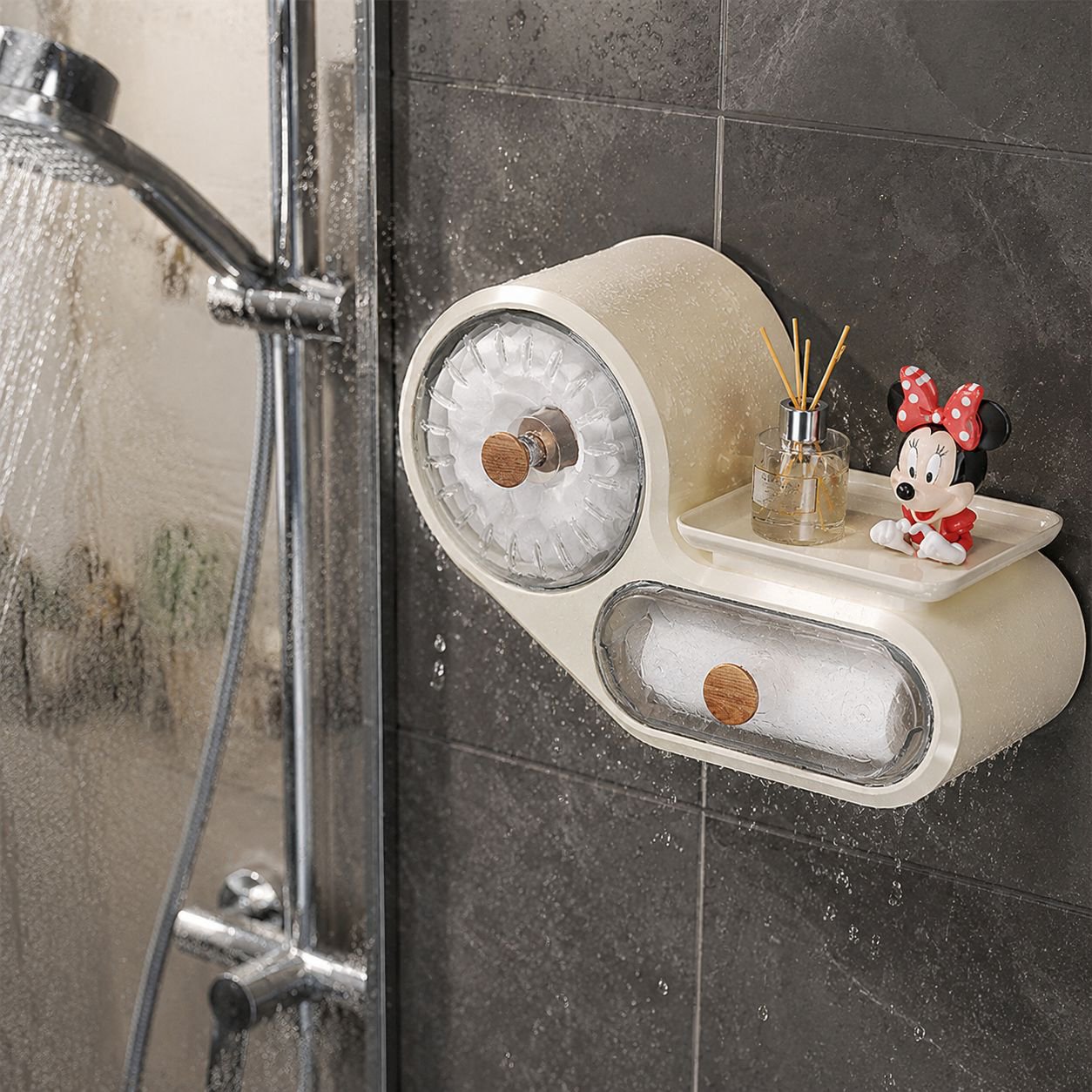 No-Drill Wall Shelf Multi-Use Waterproof Washstand Organizer