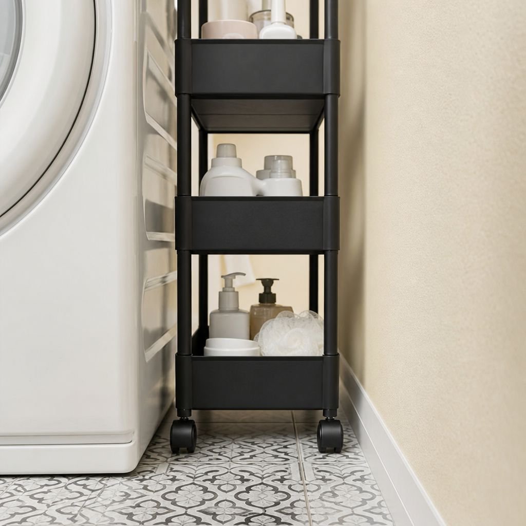 Chariot de rangement en plastique JMY pour la maison
