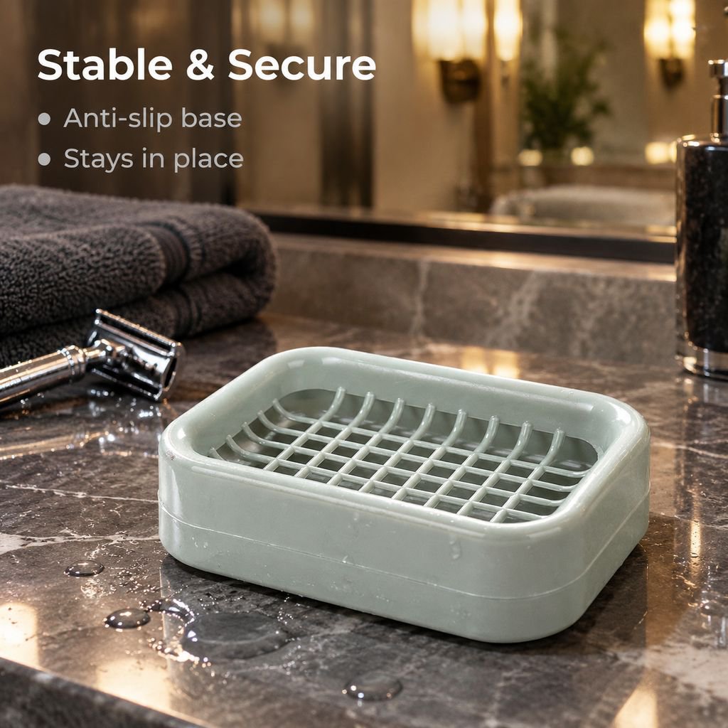 High-quality double-layer soap box suitable for various soap sizes