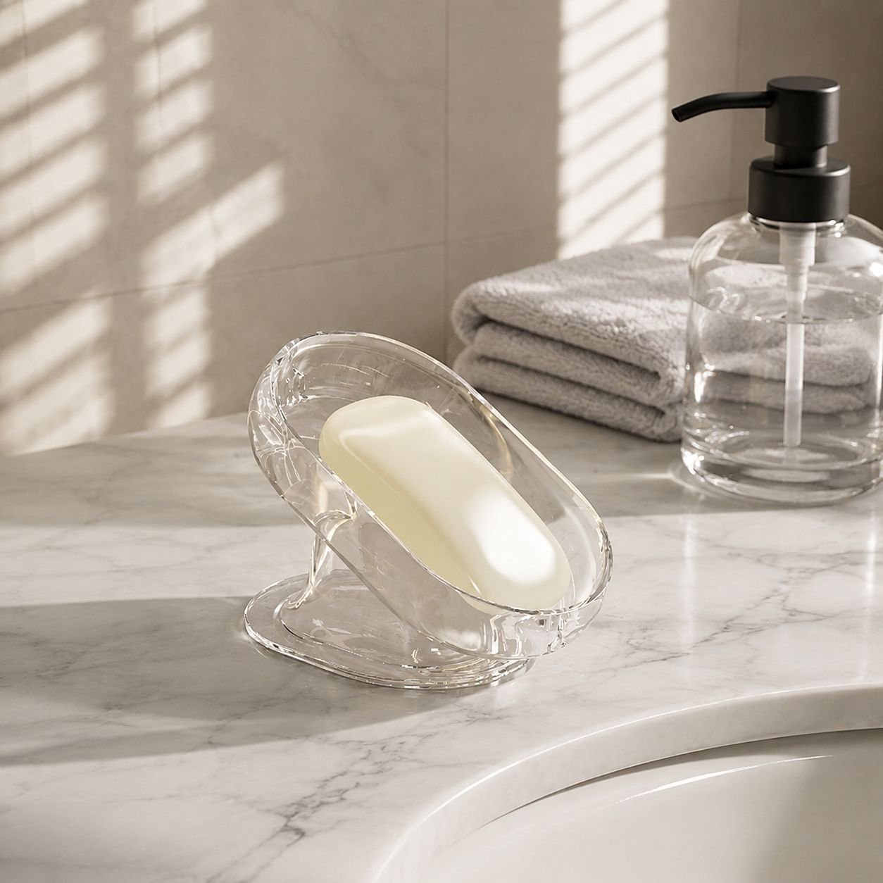 Modern Style Large Soap Dish for Home Use