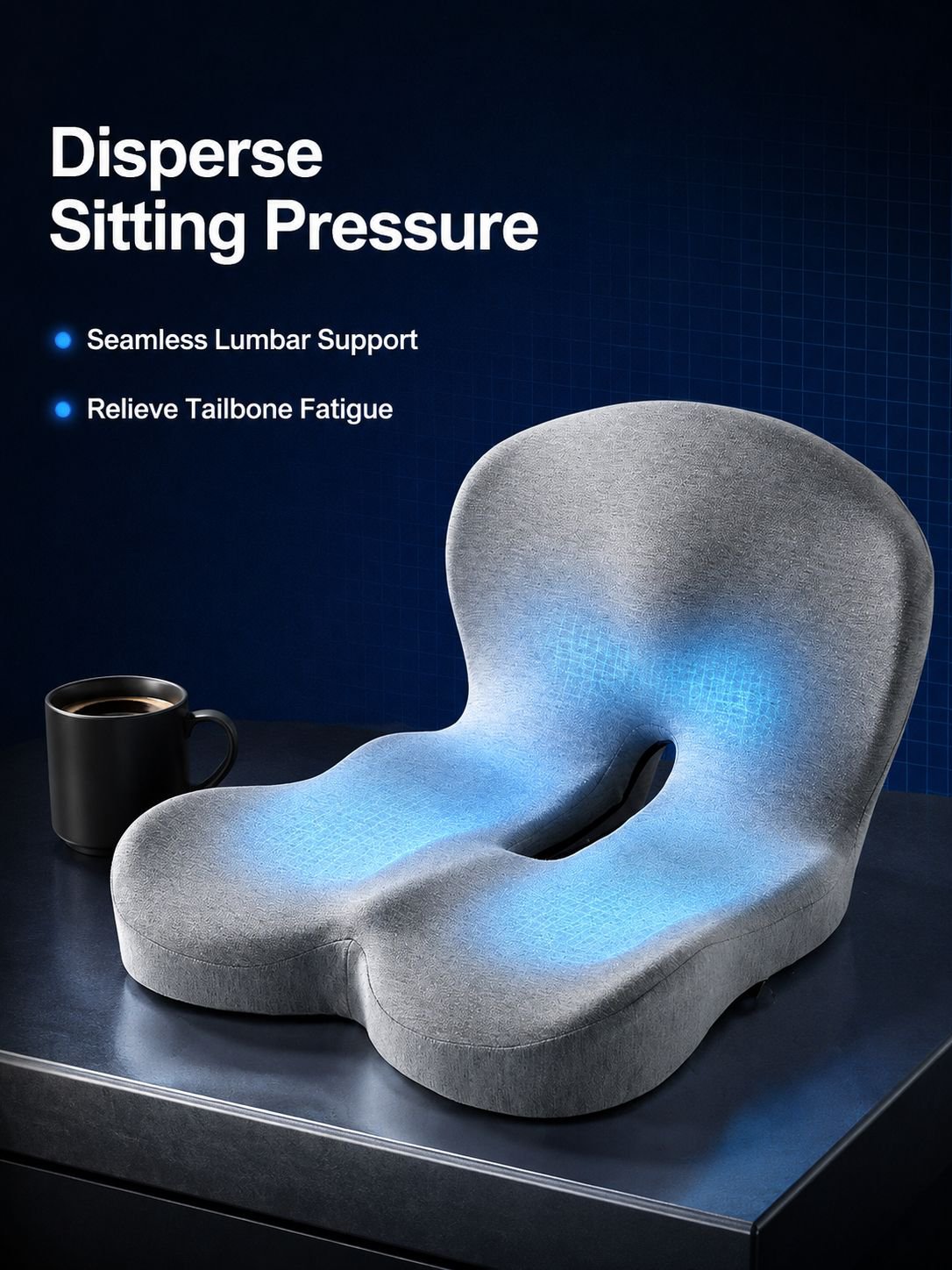 Memory foam integrated seat and back cushion