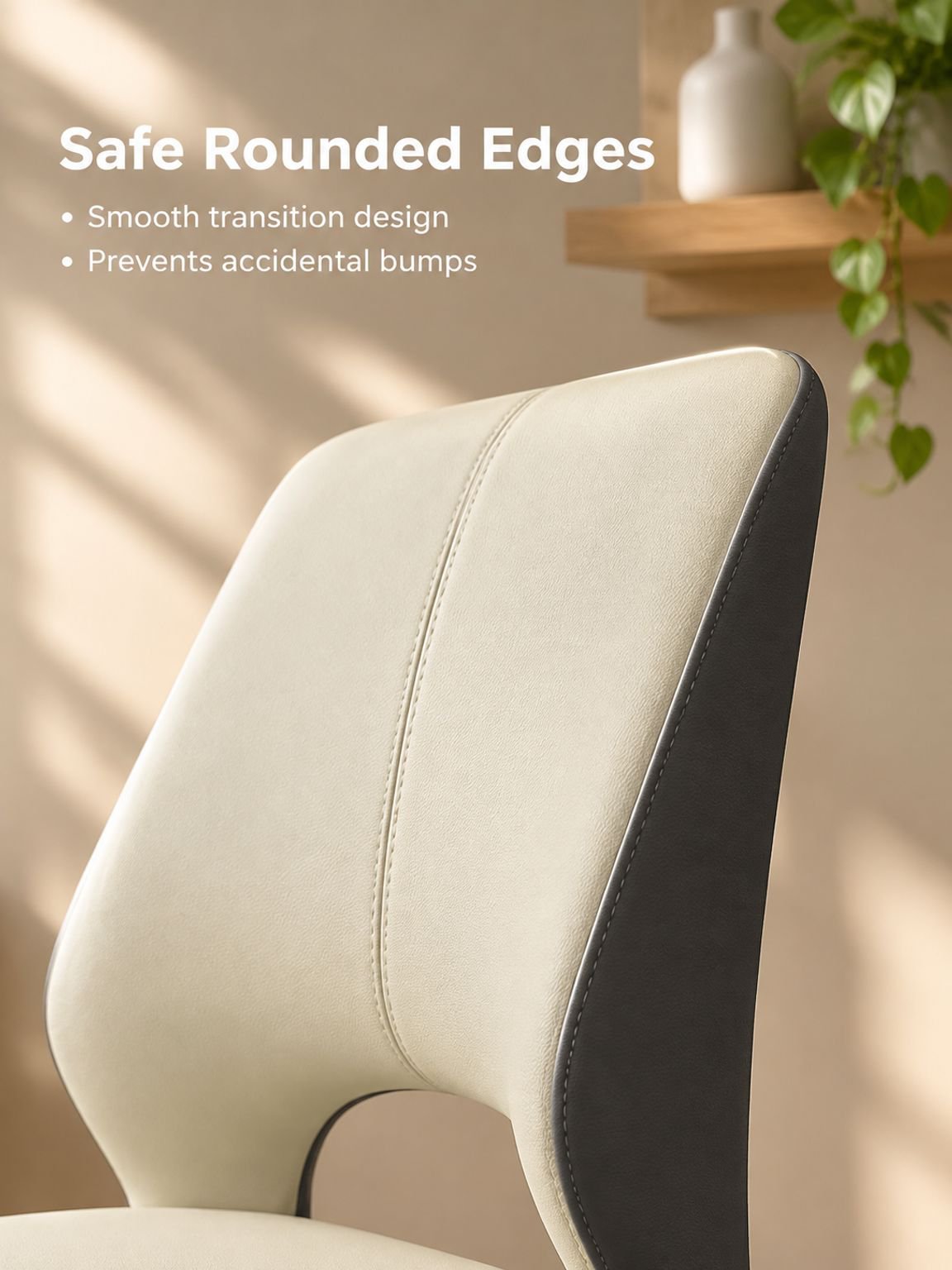 Backrest chair paired with a home dining table