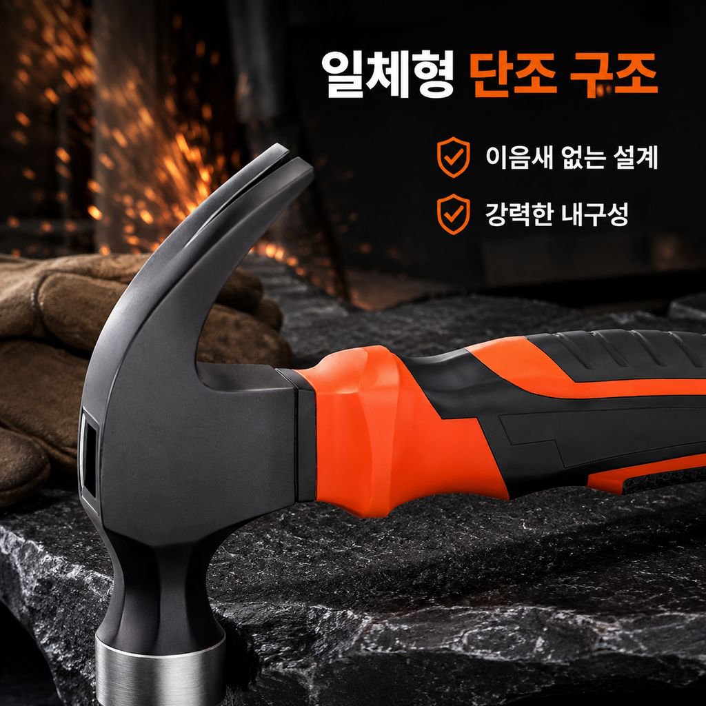 고탄소강 일체형 망치