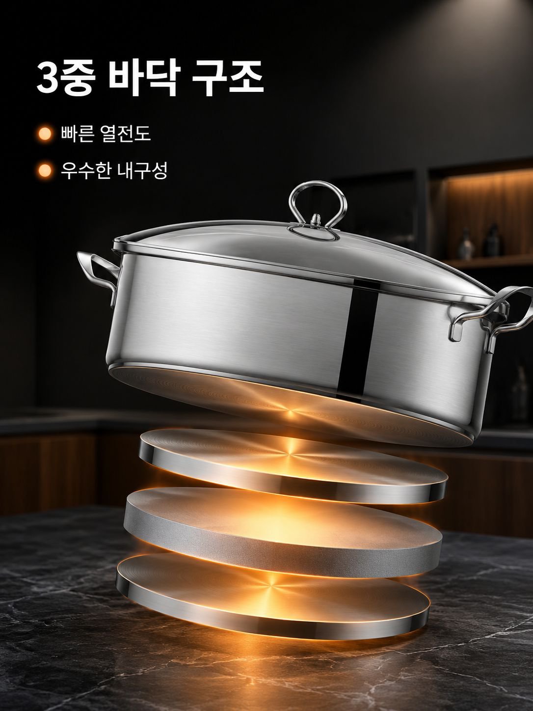 스테인리스 스틸 생선 찜통