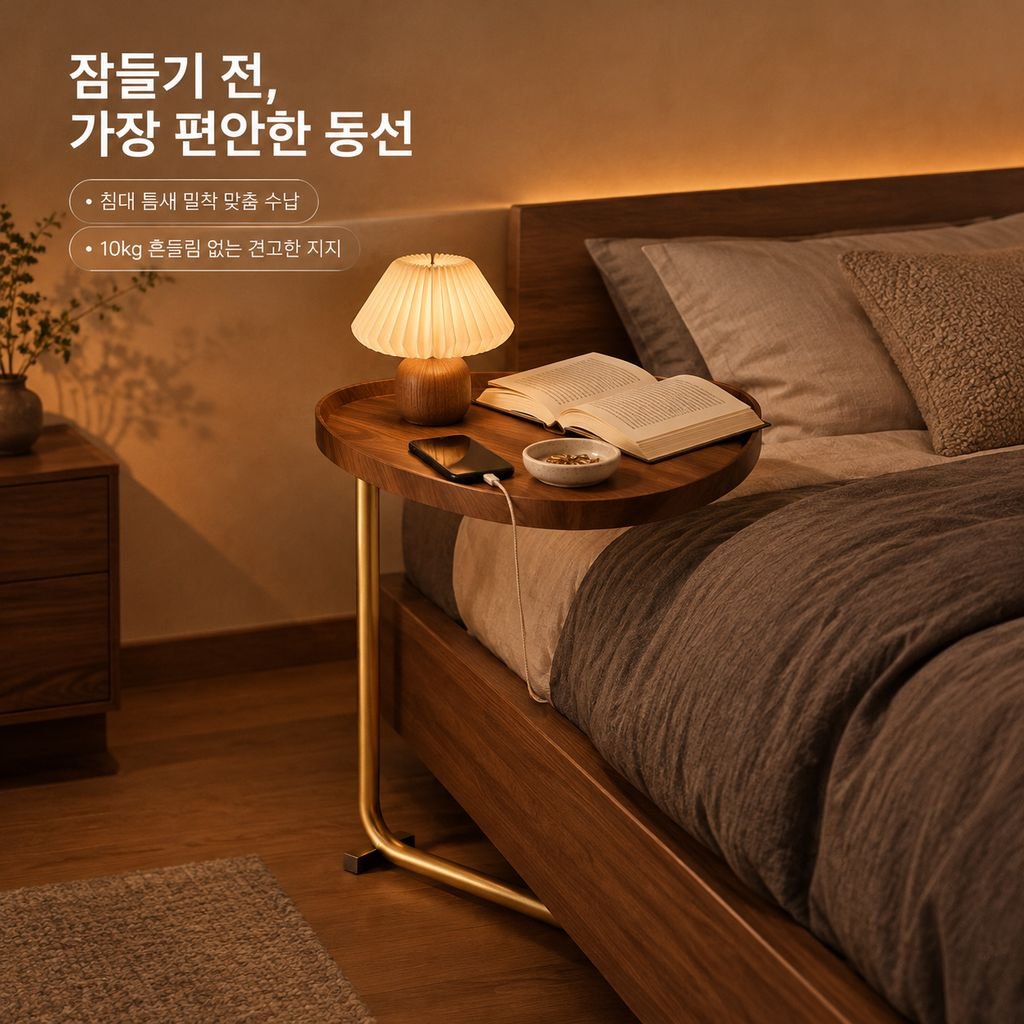 모던 심플 소파 사이드 테이블 거실 미니 협탁 이동식 코너 티테이블