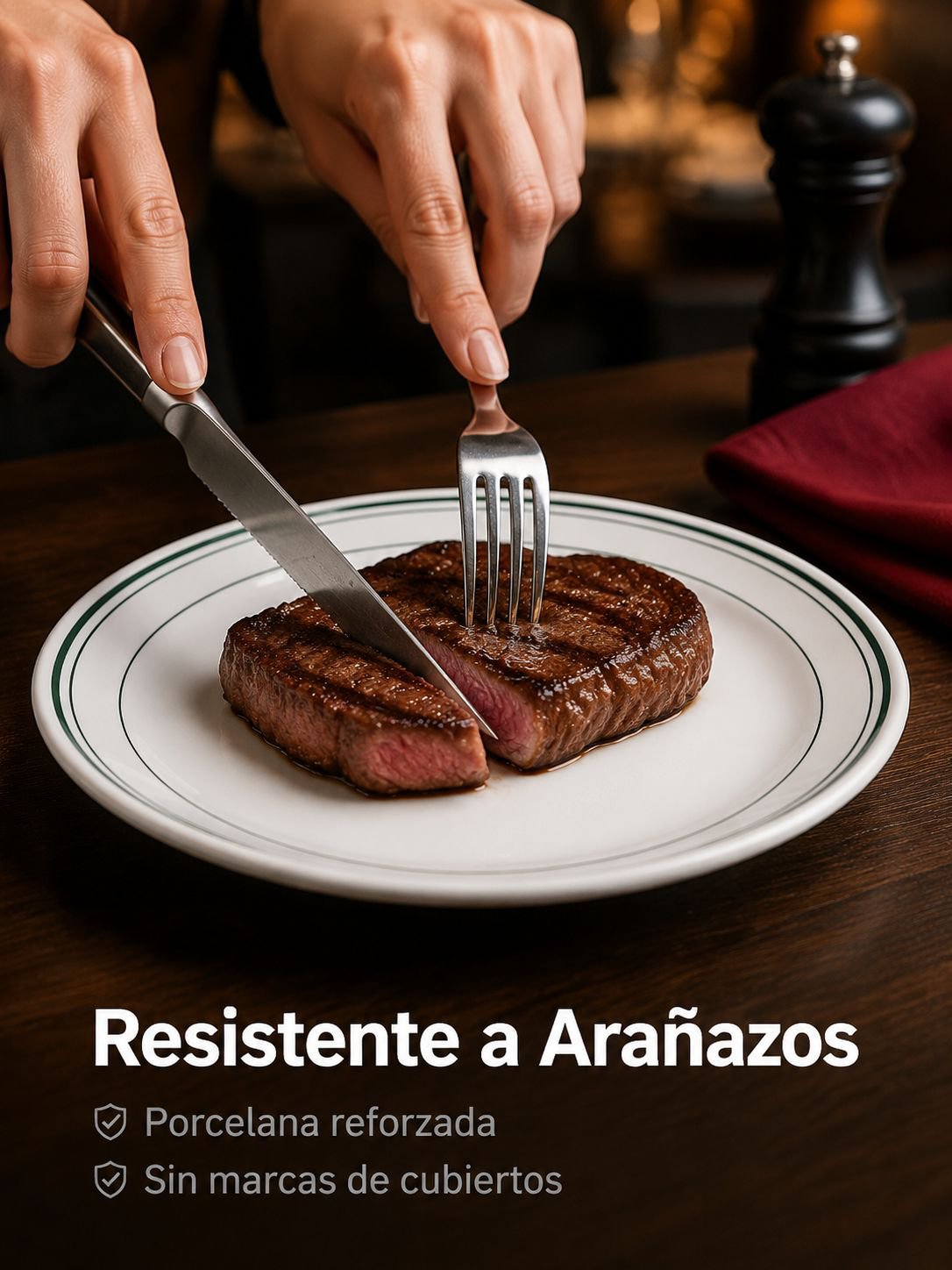 Plato llano de cerámica multifuncional