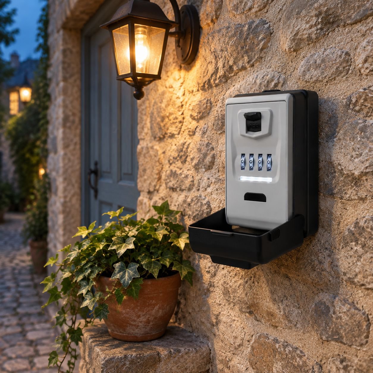 Boîte à clés à LED JMY avec vision nocturne et mot de passe étanche