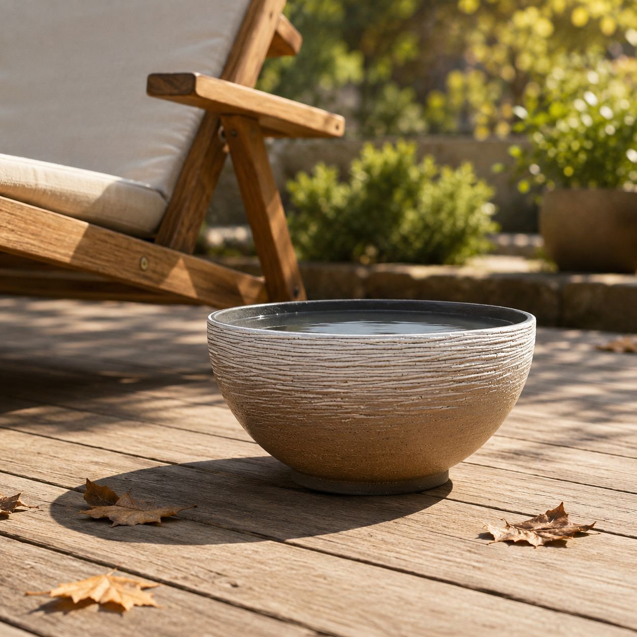 Traditional Chinese style outdoor fish tank lotus pot