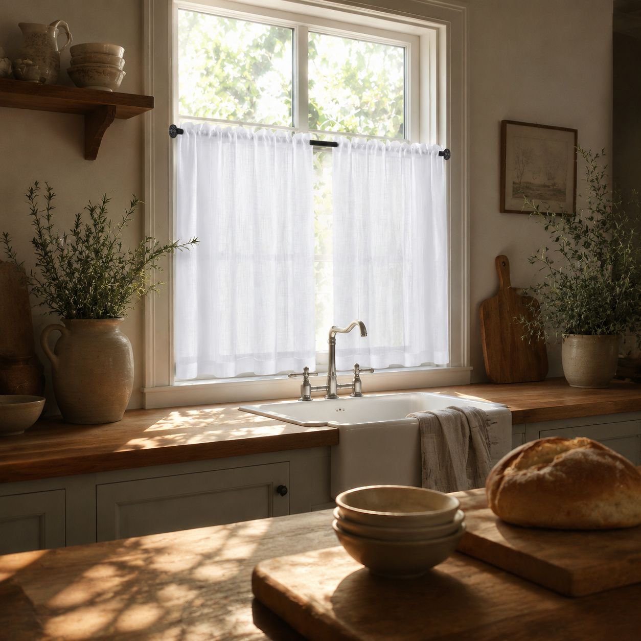Cortinas de tela fluidas