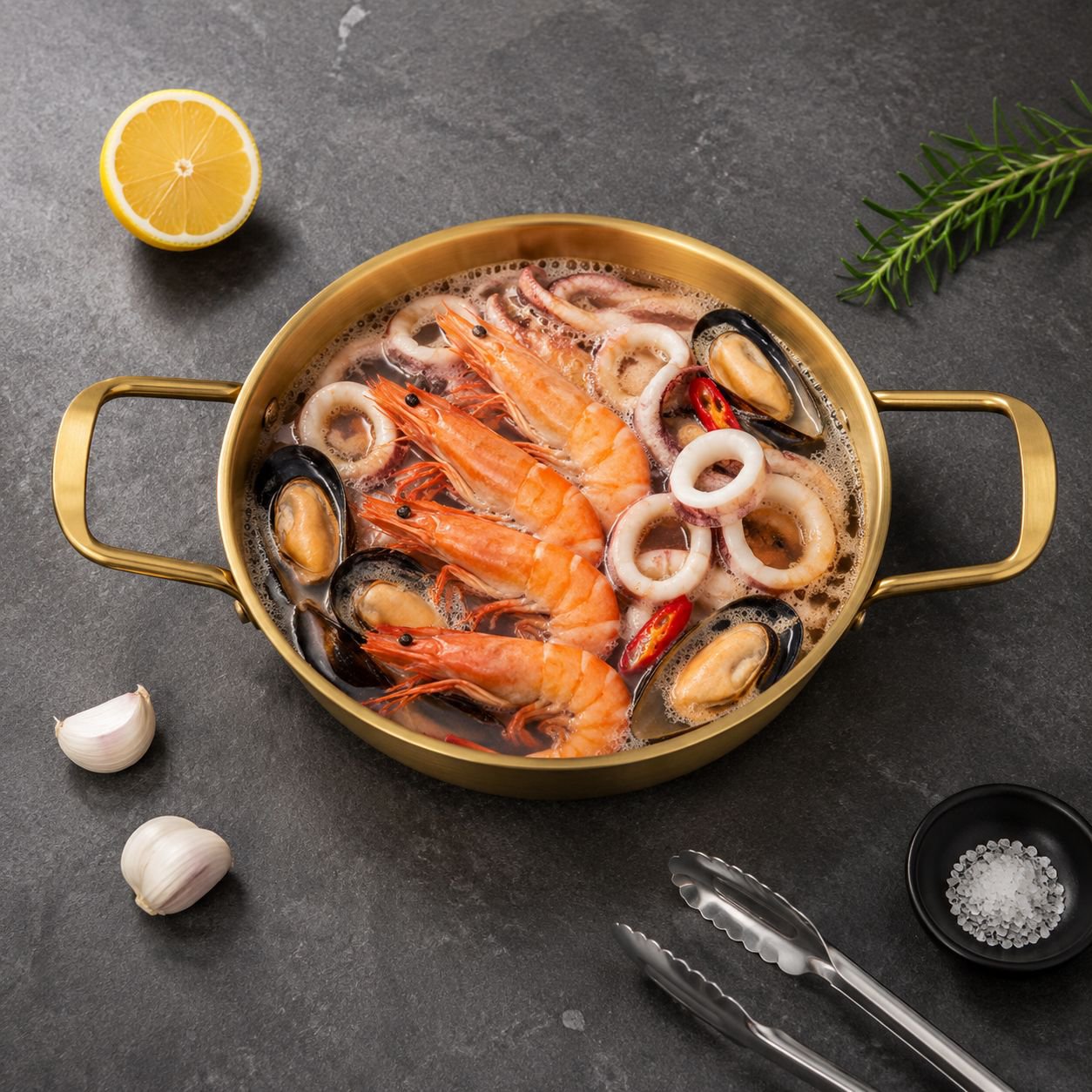 Multi-Functional Double-Ear Army Hot Pot, Golden Thickened Version, for Instant Noodles and Seafood