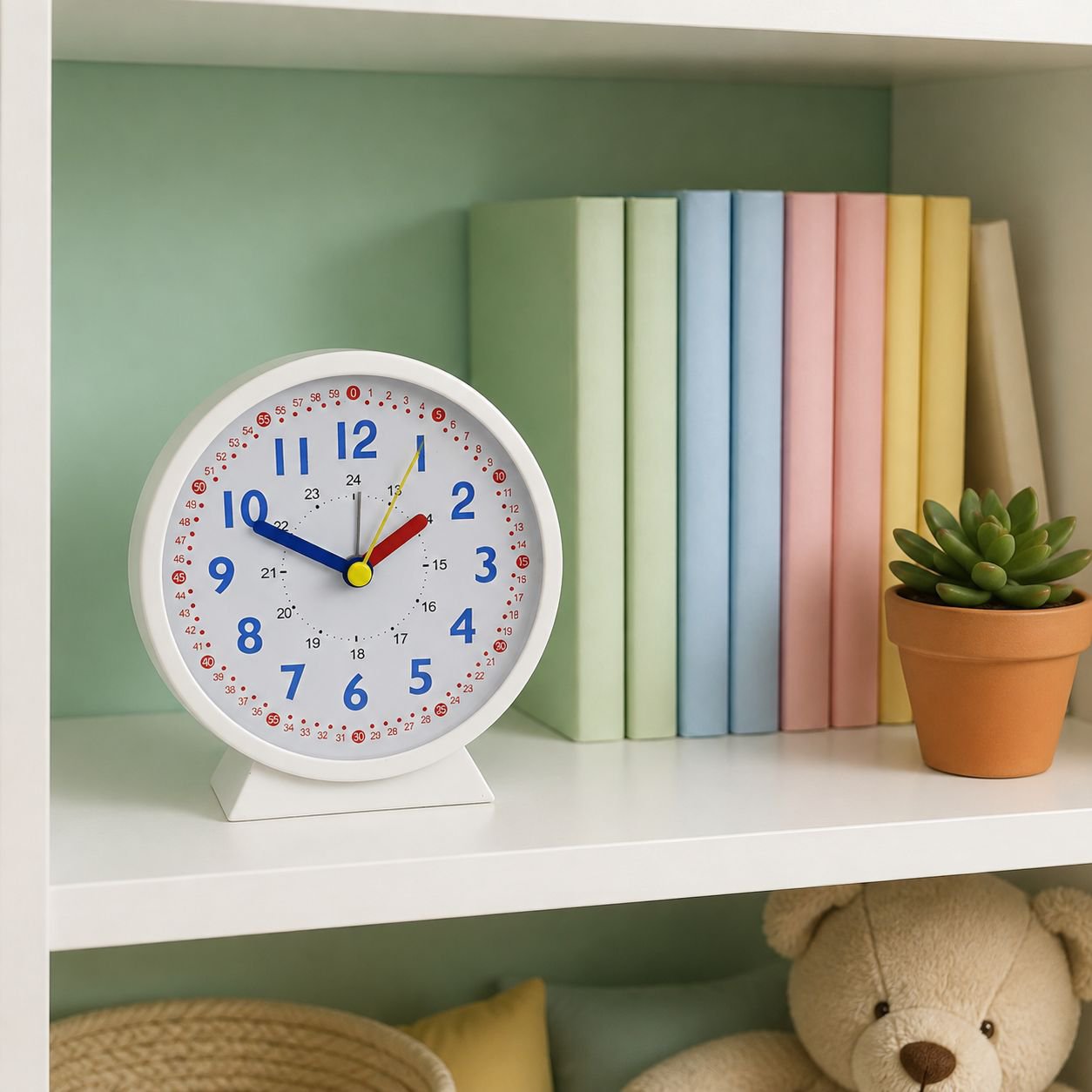 Early education digital clock for cognitive development