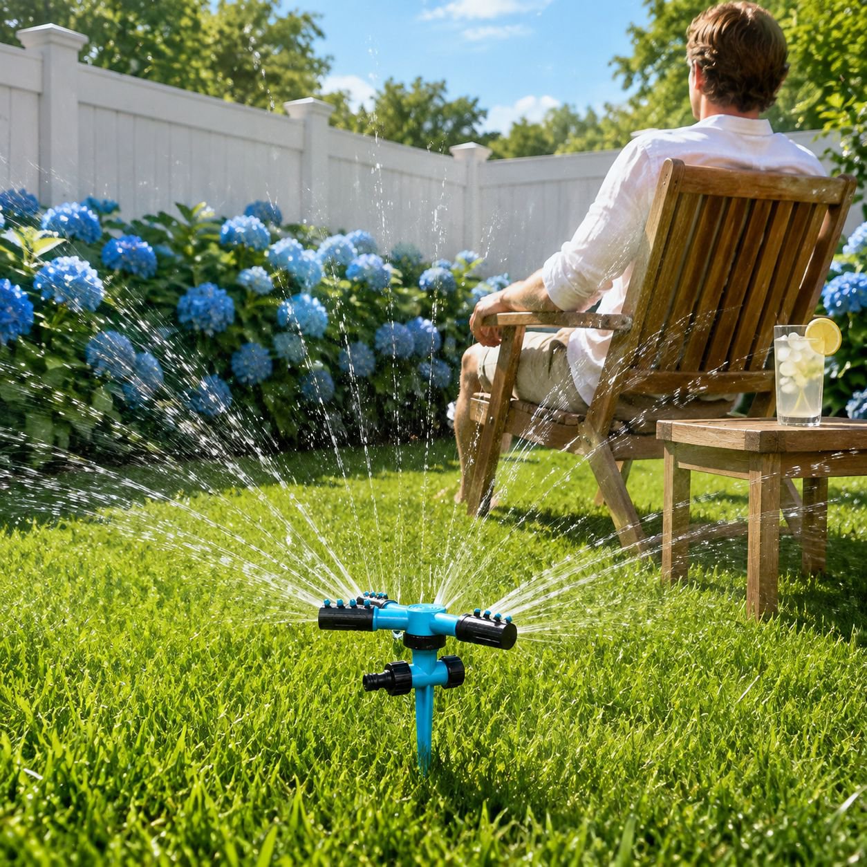 Sistema de riego automático para jardinería y mascotas