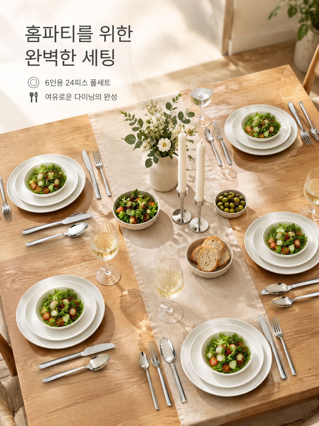 스테인리스 스틸 스푼 및 커틀러리 세트