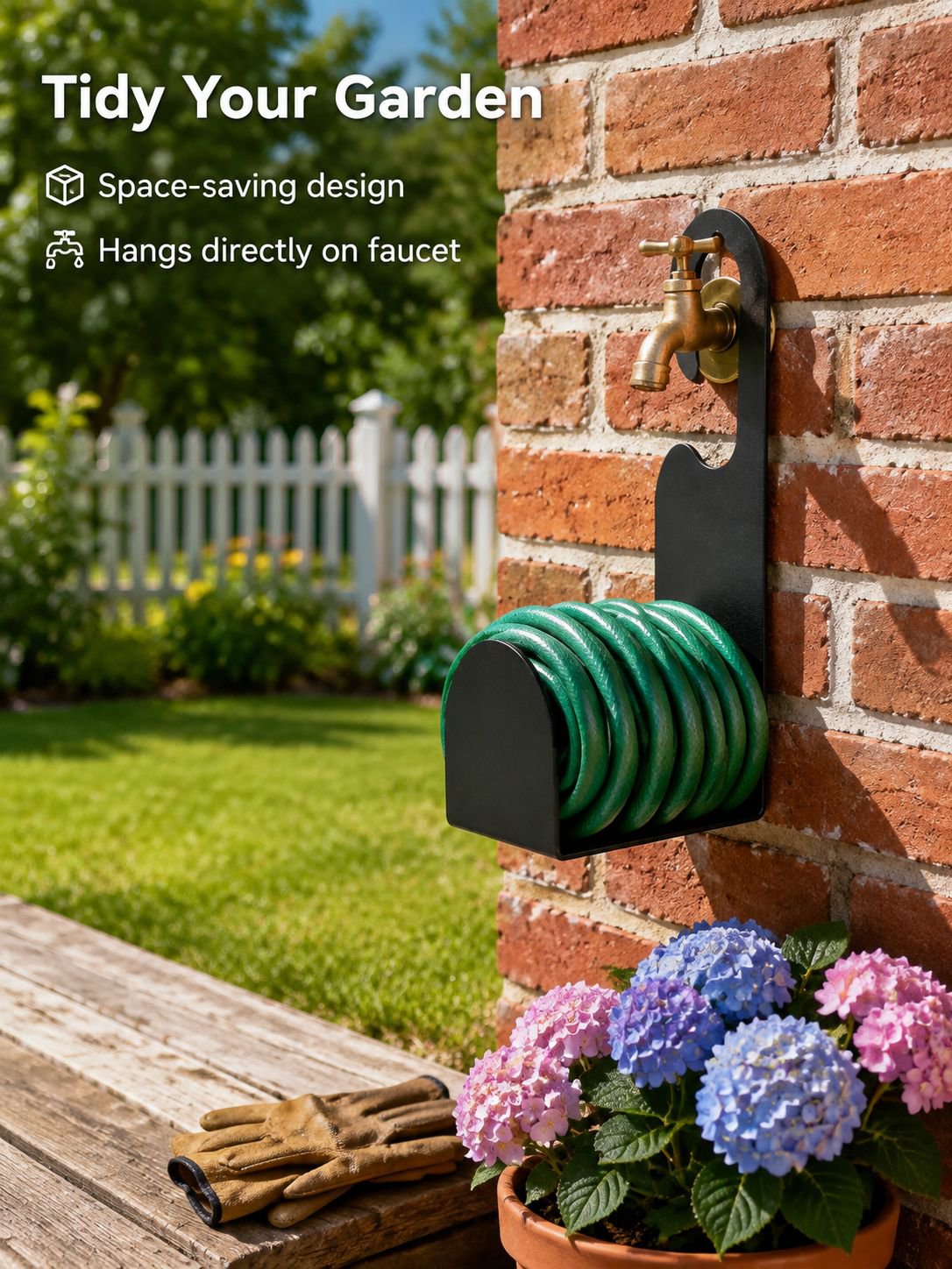 Stainless Steel Garden Hose Holder