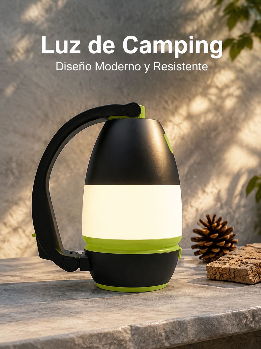 linterna de camping recargable