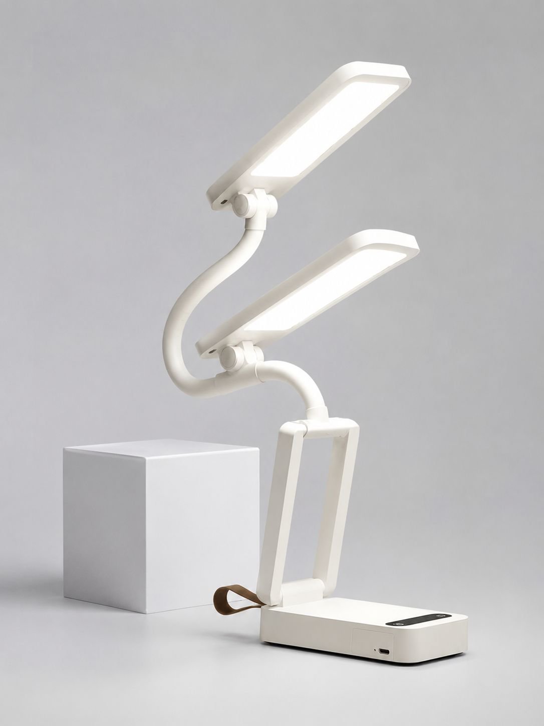 Lampe de bureau LED pliable avec horloge pour enfants