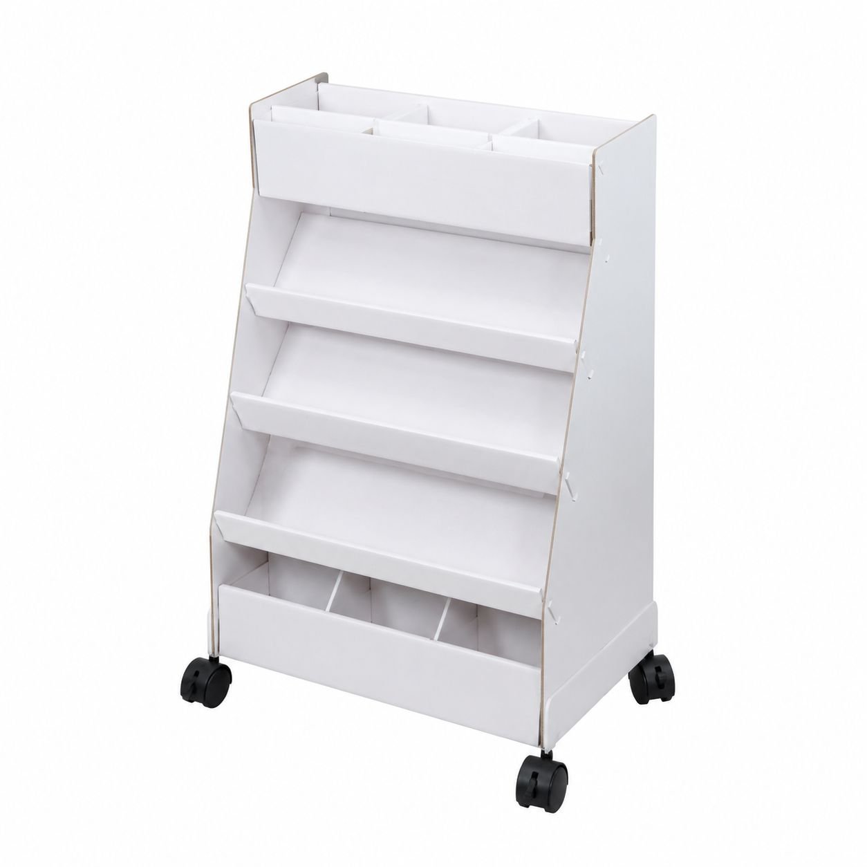 Multi-functional Movable Cardboard Rack