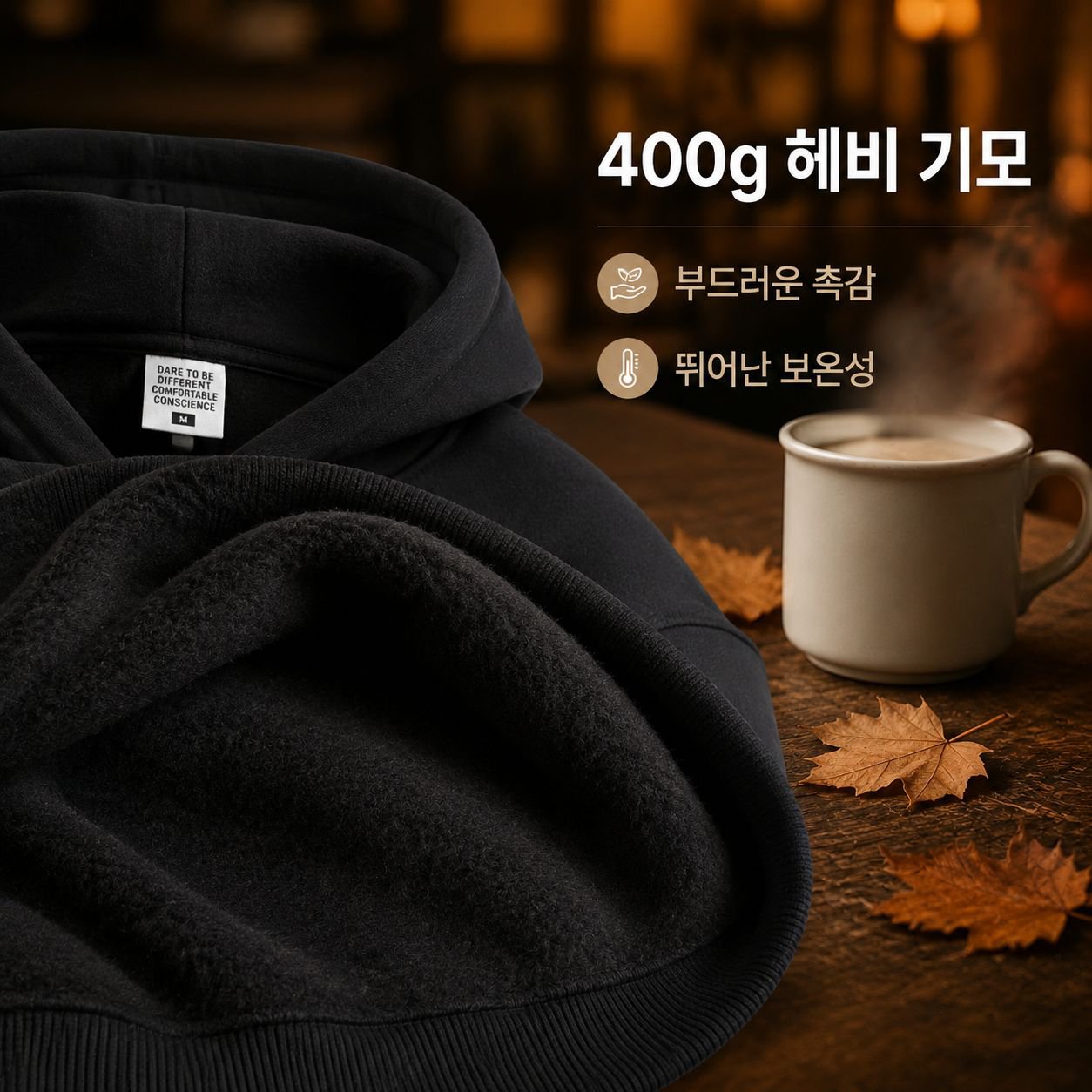 남성용 단색 후드 스웨트셔츠
