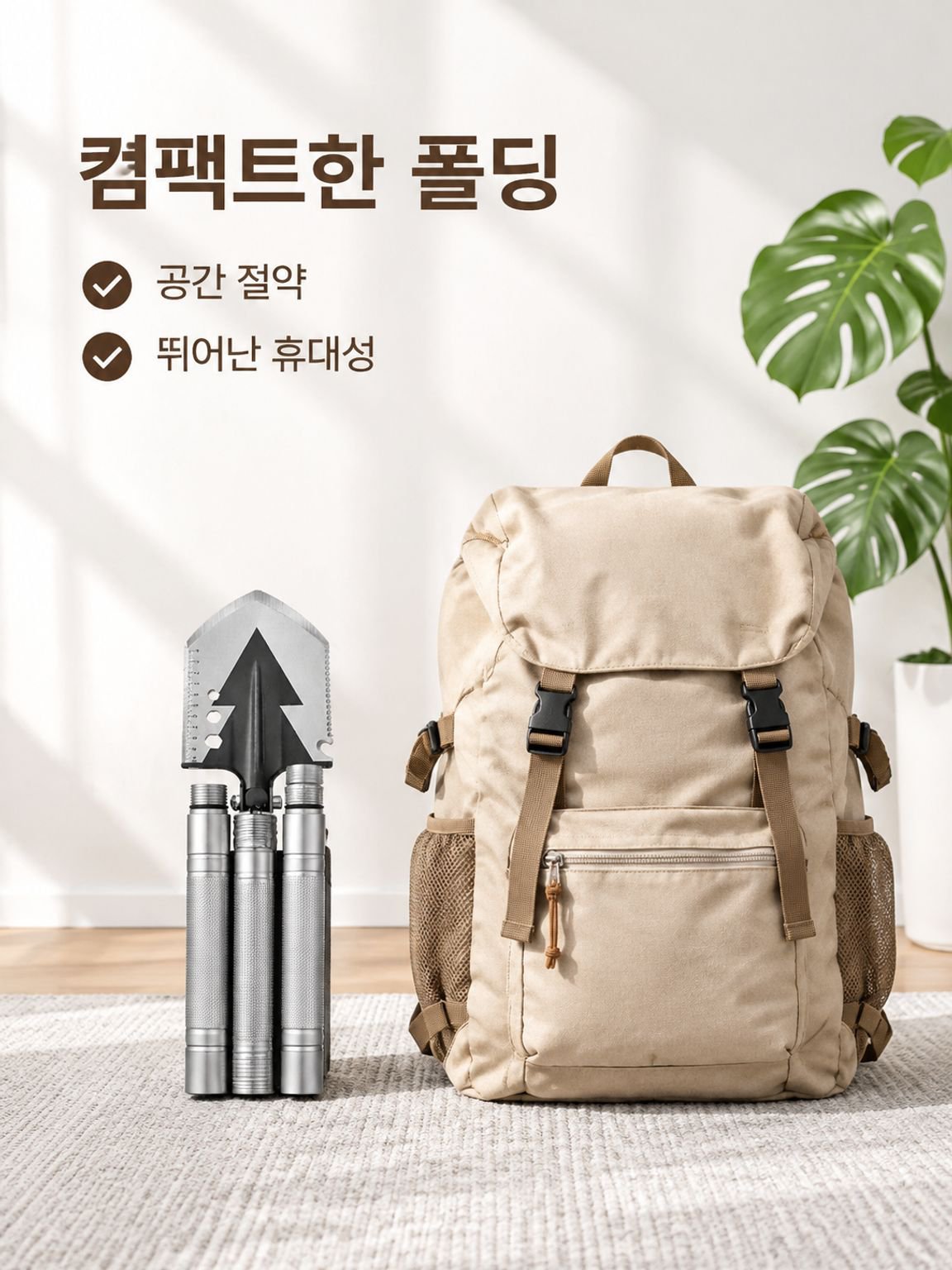 접이식 다기능 휴대용 캠핑 장비