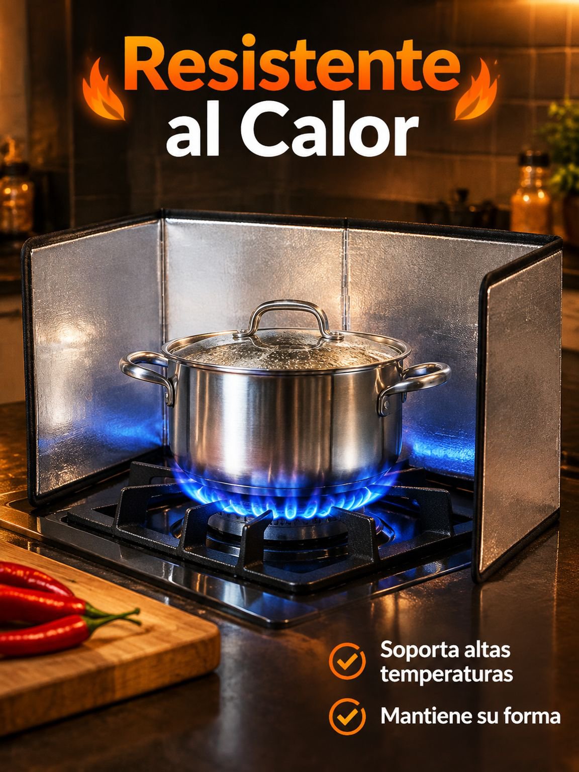 Protector de salpicaduras de aceite para cocina