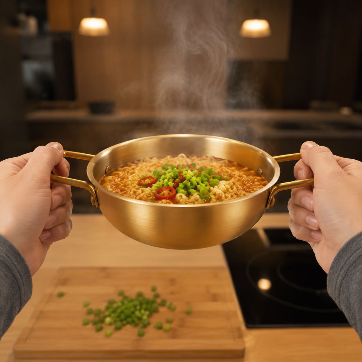 Army style hot pot perfect for home and outdoor use