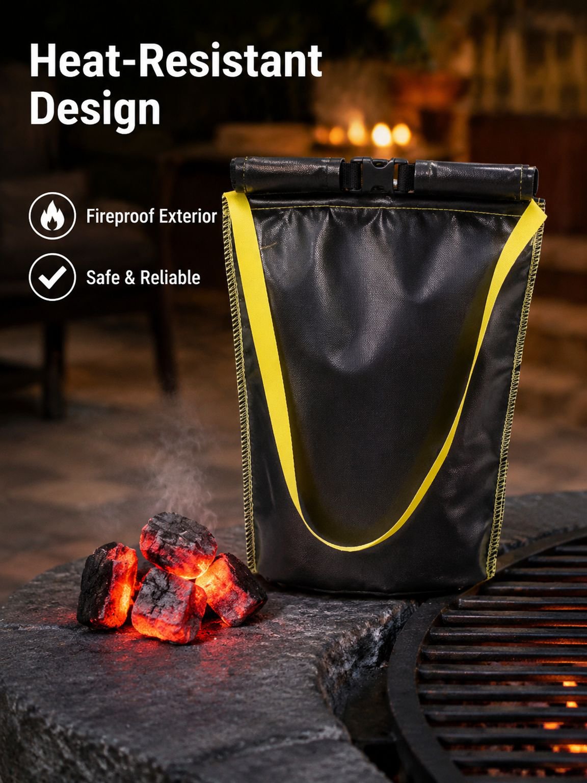 Fireproof Camping Charcoal Portable Bag