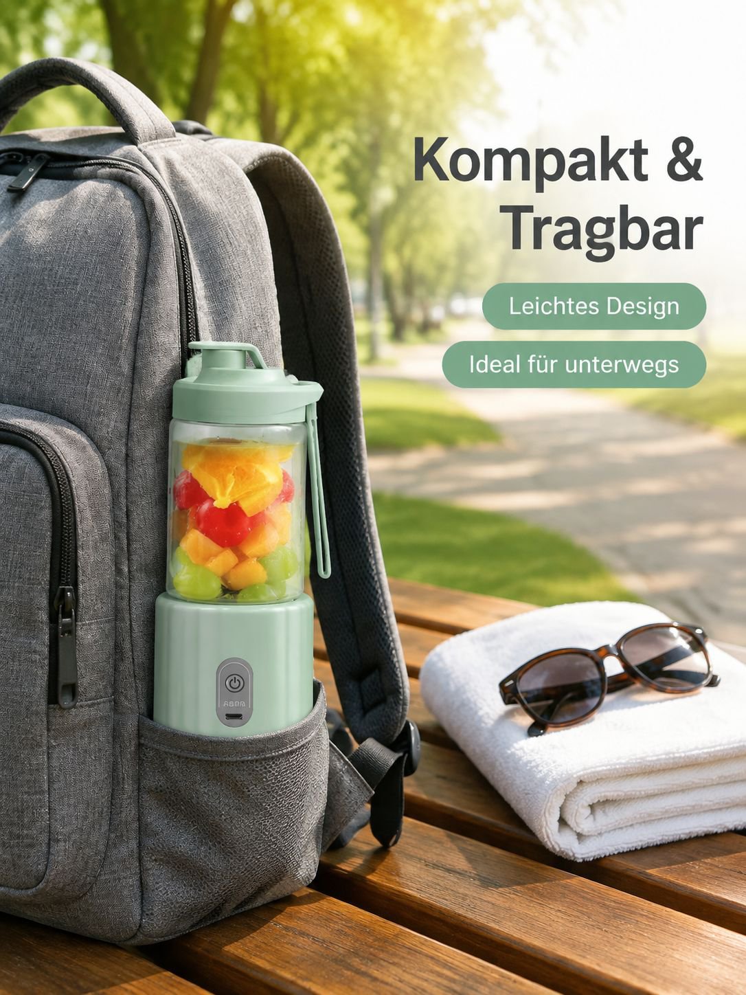 Multifunktionaler tragbarer Entsafter