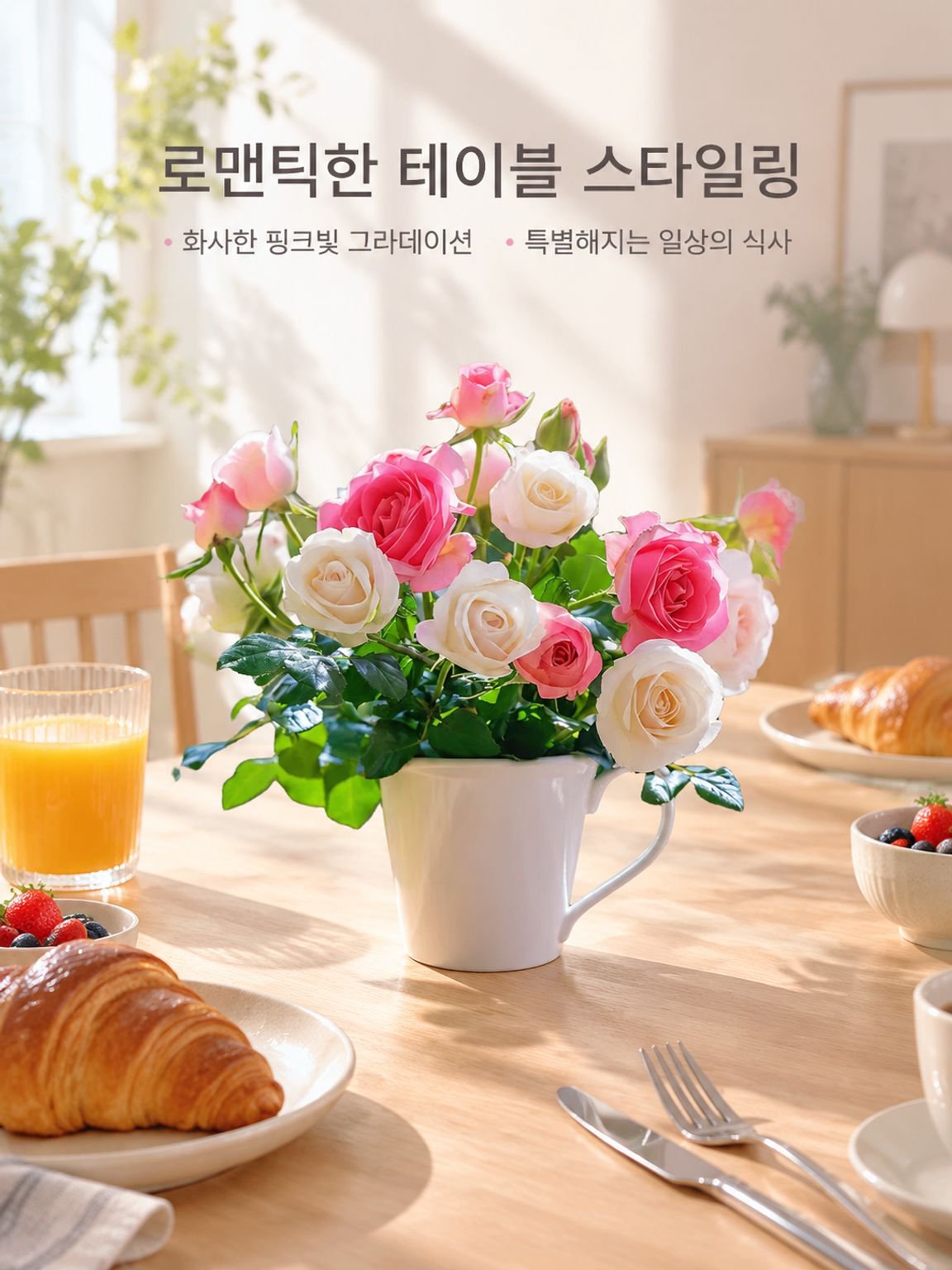 이중 꽃잎 장미