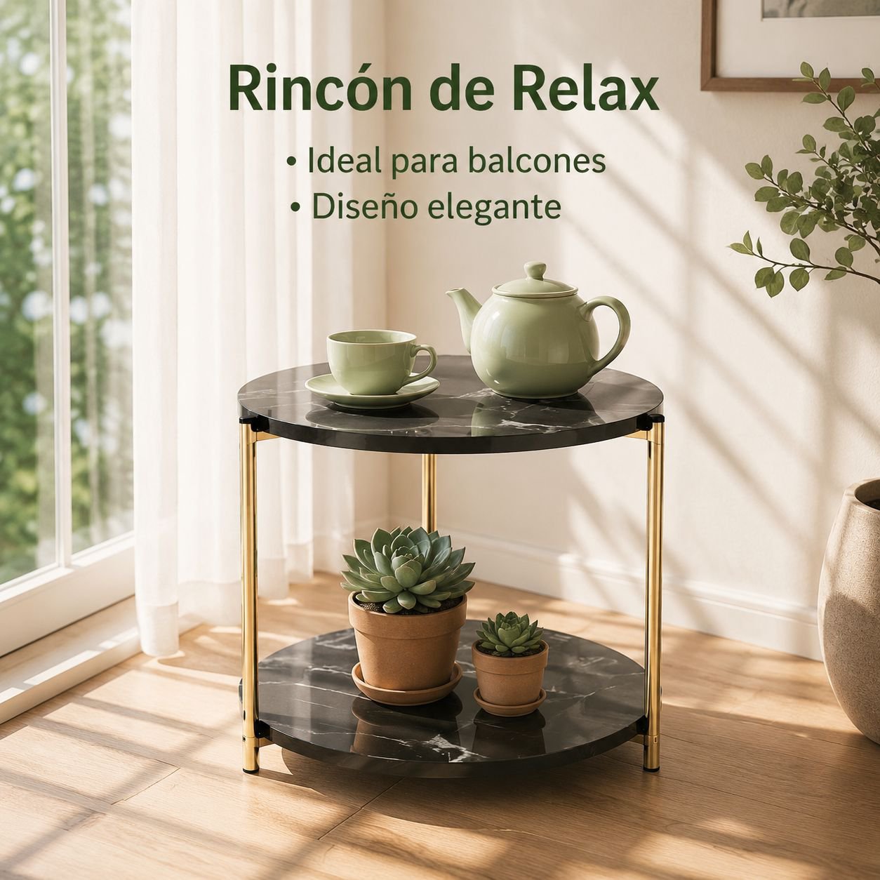 Sofá minimalista, mesa de centro para sala de estar