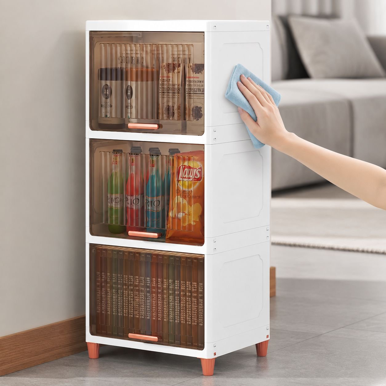 Organizador de ropa plegable con gran capacidad de almacenamiento