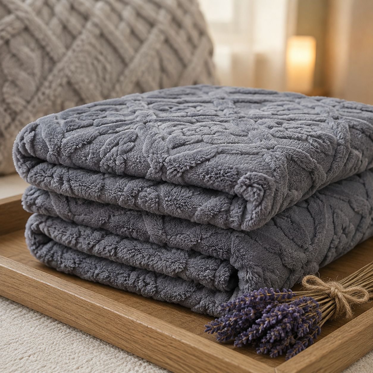 Velvet Thickened Coral Flannel Jacquard Blanket