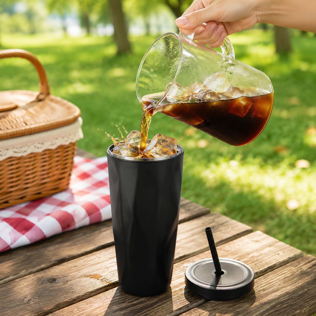 Mug isotherme pour voiture réfrigérable avec glace