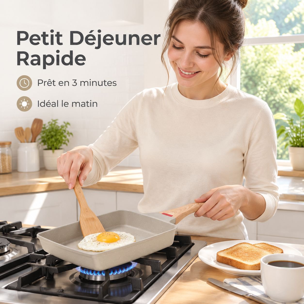 Poêle Carrée Tamagoyaki Japonaise Antiadhésive Pierre Maifan