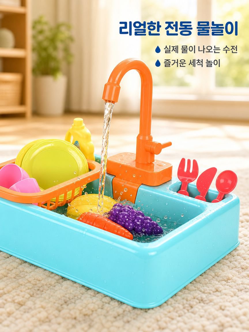 어린이 주방 설거지 장난감