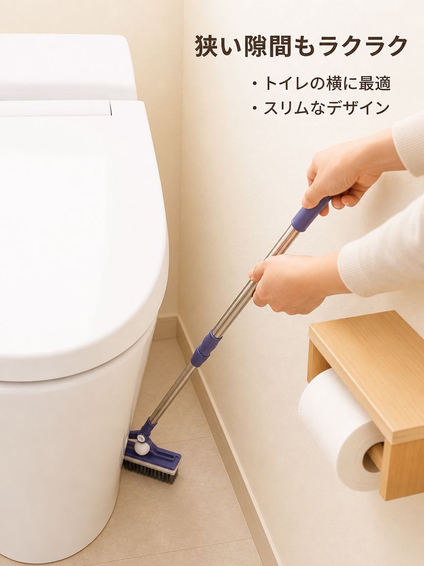 すき間専用フロア掃除ブラシ