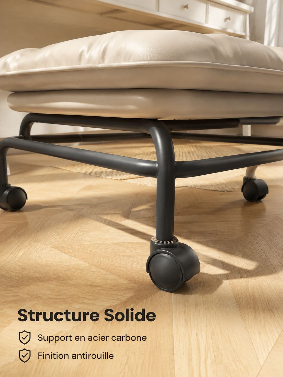 Chaise minimaliste et moderne, parfaite pour tous les types d'intérieur.