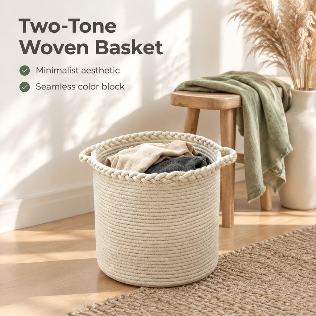 Multi-purpose Cotton Woven Basket