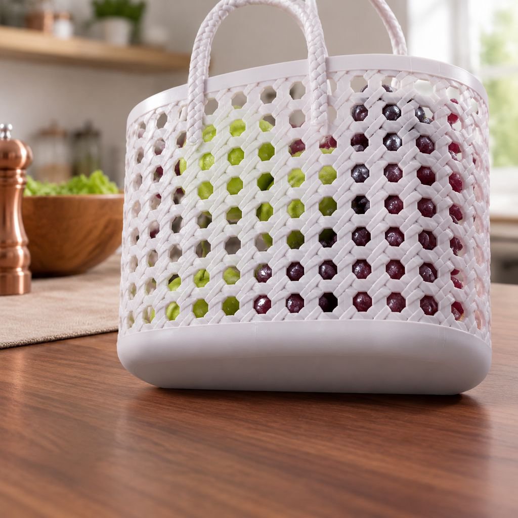 Canasta para frutas con diseño resistente y elegante